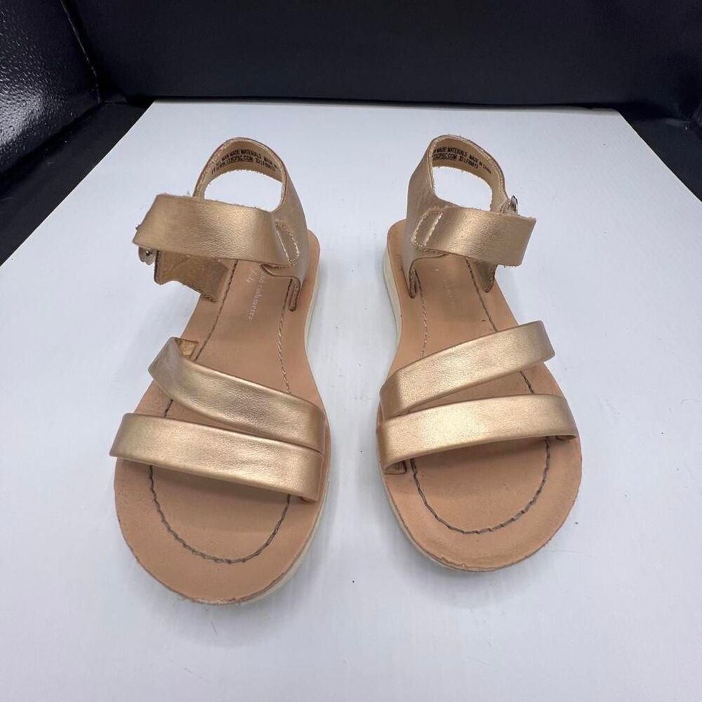 Cupcakes-and-cashmere Women's Gold and Tan Sandals